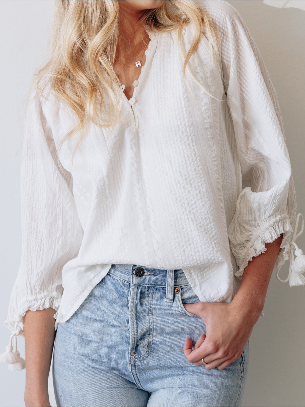 Cleobella top Bohemian balloon sleeves poplin coquette cottagecore Anthropologie